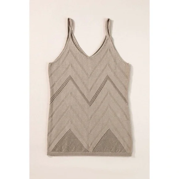 Chevron Knitted Sweater Tank - Picture 3 of 3